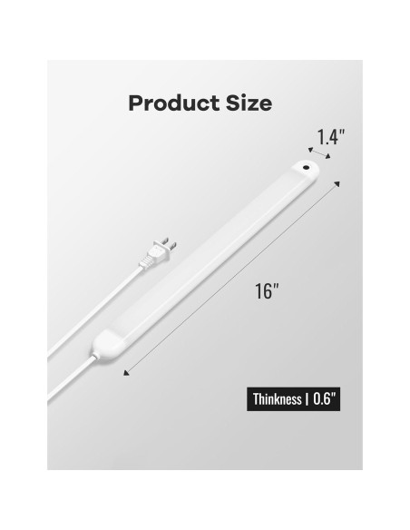 Luz de Encimera Joyzy 40.64 cm con Sensor de Mano y Brillo Ajustable Luz de Encimera Joyzy 40.64 cm con Sensor de Mano y Brillo Ajustable