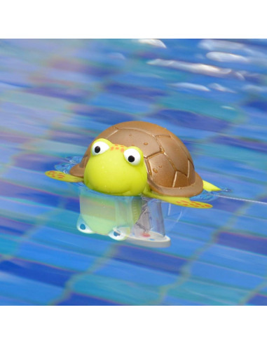 Termómetro Flotante para Piscina XY-WQ - Flamenco y Tortuga