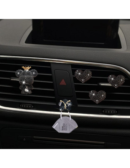 Clips Ambientadores de Auto Jowxsx Corazón y Mariposa 4 Pcs Clips Ambientadores de Auto Jowxsx Corazón y Mariposa 4 Pcs