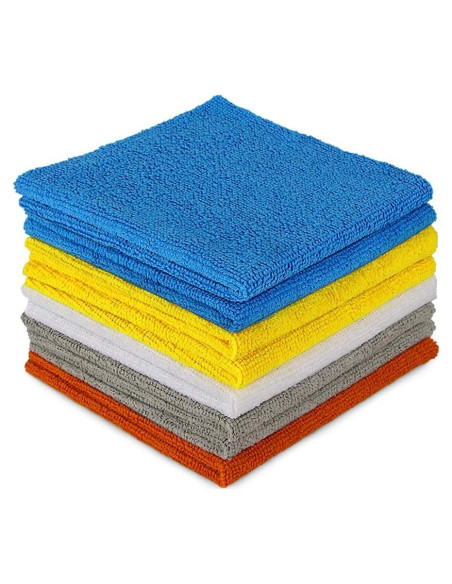 Paños de Microfibra AIDEA 8PK 30x30cm Suaves y Absorbentes Paños de Microfibra AIDEA 8PK 30x30cm Suaves y Absorbentes
