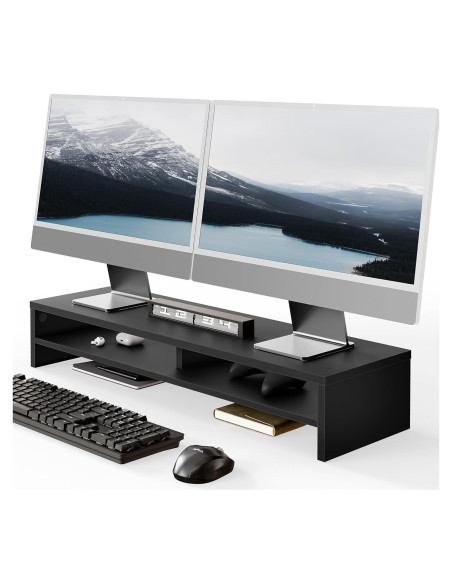 Soporte para Monitor Fenge 2 Niveles, Organizador de Escritorio 80cm Soporte para Monitor Fenge 2 Niveles, Organizador de Escritorio 80cm
