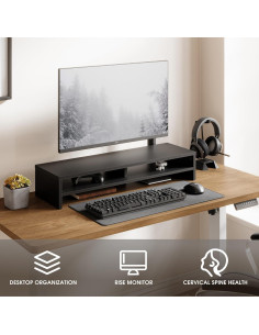 Soporte para Monitor Fenge 2 Niveles, Organizador de Escritorio 80cm 2