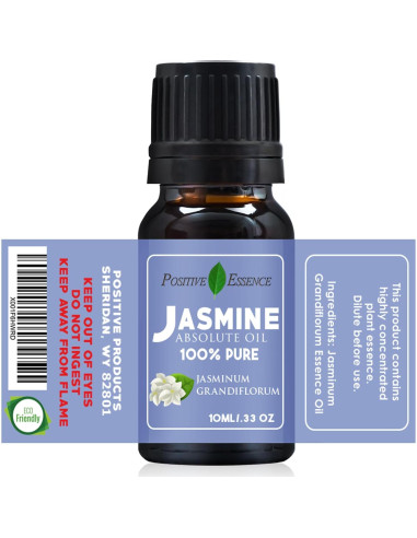 Aceite Esencial de Jazmín Puro 10ml - Esencia Positiva