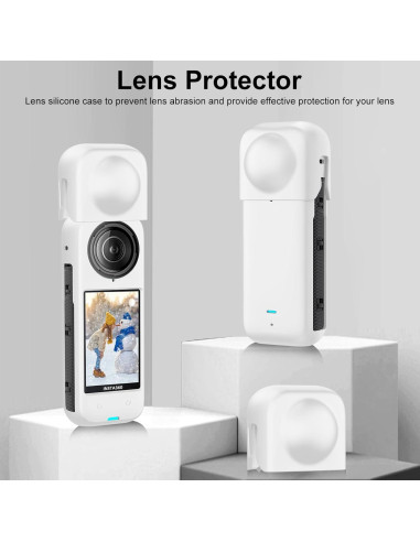 Funda de Silicona PULUZ para Cámara Insta360 X4 - Blanca