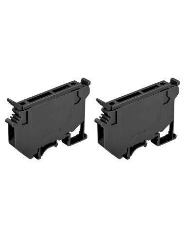 Soporte de Fusible para Riel DIN MECCANIXITY UK5 Negro - Paquete de 2