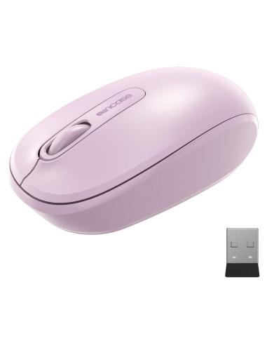 Mouse Inalámbrico Incase 1850 - Diseño Ergonómico Ambidiestro - Orquídea Clara