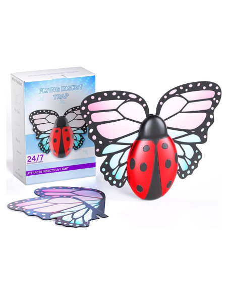 Trampa de Insectos Voladores ILCPP con Luz UV y 3 Recargas Trampa de Insectos Voladores ILCPP con Luz UV y 3 Recargas