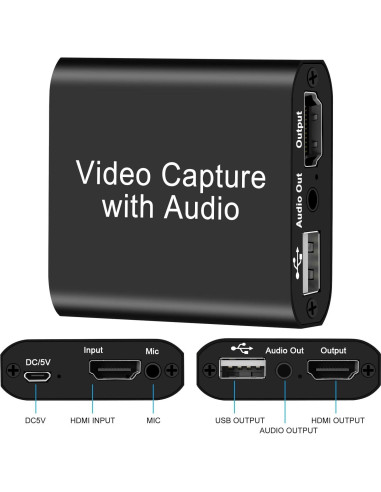 Tarjeta de Captura de Video VIXLW 4K HDMI 1080P 60FPS para Juegos