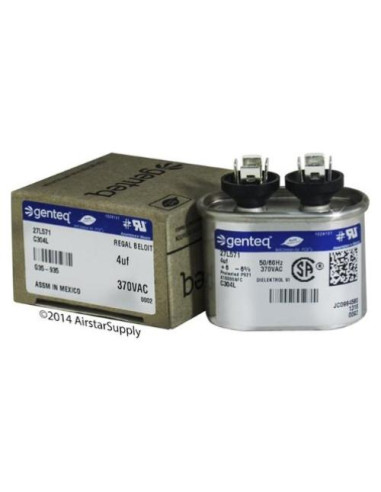 Capacitor Ovalado ClimaTek 4 MFD 370V Intertherm