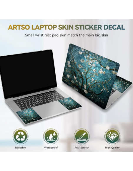 Pegatina para Laptop ArtSo 17.3" Almendra Azul en Flor Pegatina para Laptop ArtSo 17.3" Almendra Azul en Flor