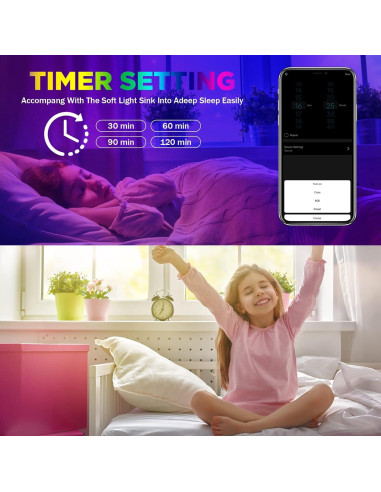 Tira de luces LED COB RGB QiGe 1.5m USB con control remoto