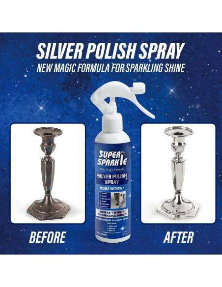 Limpiador Spray Super Sparkle 226.8 ml para Pulido de Plata Limpiador Spray Super Sparkle 226.8 ml para Pulido de Plata