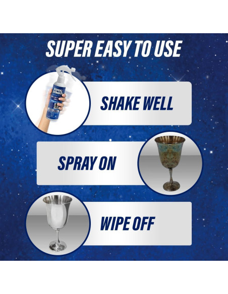 Limpiador Spray Super Sparkle 226.8 ml para Pulido de Plata Limpiador Spray Super Sparkle 226.8 ml para Pulido de Plata