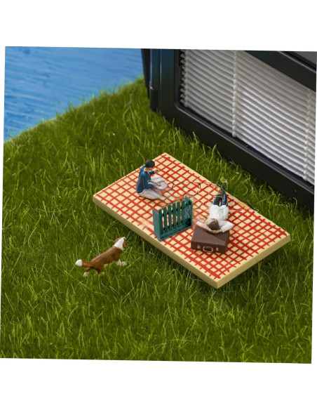 Juego de 4 Cercas de Plástico BCOATH para Casa de Muñecas Juego de 4 Cercas de Plástico BCOATH para Casa de Muñecas