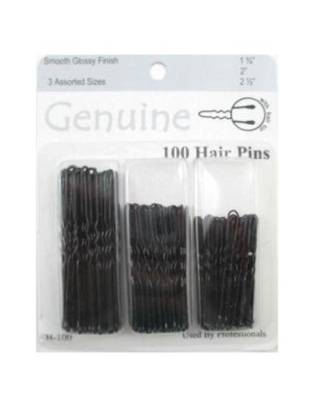 Paquete de 100 pinzas para el cabello Genuino - 3 tamaños Paquete de 100 pinzas para el cabello Genuino - 3 tamaños