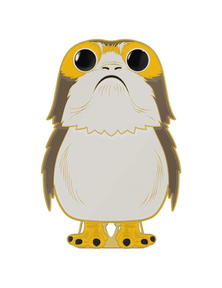 Pin de esmalte coleccionable Funko Pop! Porg - Star Wars - 10.16 cm Pin de esmalte coleccionable Funko Pop! Porg - Star Wars - 10.16 cm