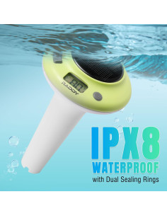 Termómetro de piscina solar Raddy PT-5 LCD impermeable 2