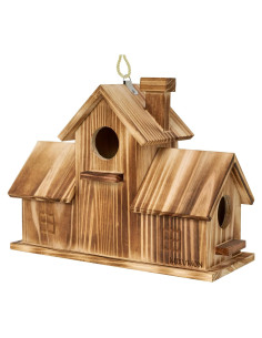 Casa para Aves Colgante MIXUMON de Madera con 3 Habitaciones