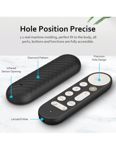 Funda de Silicona LEFXMOPHY para Control Remoto Google TV 4K