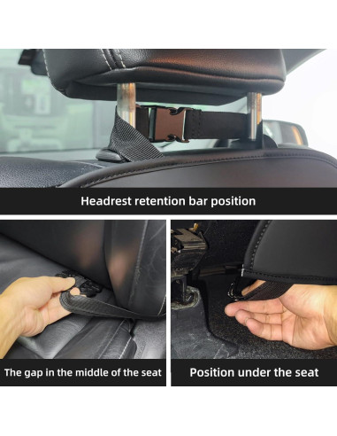 Protector de Asiento Trasero TAIKOO Negro 2 Pcs Organizador