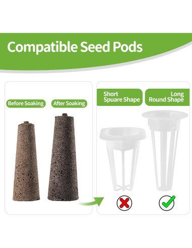 Esponjas de Crecimiento Feyut 30pcs para Jardín Hidropónico