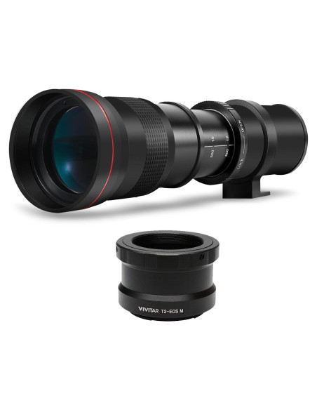 Lente Telefoto Zoom 420-800mm f/8.3 para Canon EF-M Lente Telefoto Zoom 420-800mm f/8.3 para Canon EF-M