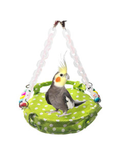 Hamaca Colgante para Aves MUYG 20.5x17 cm con Juguete