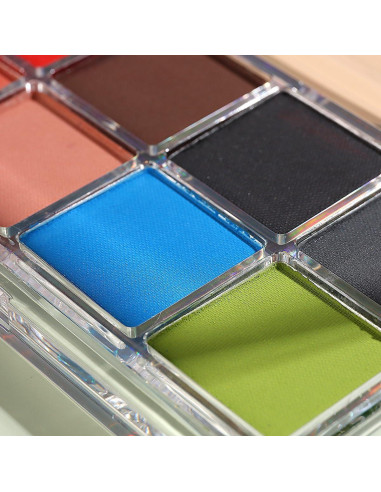 Juego de Polvo de Uñas Sólido SUTOKAKA 10 Colores Iridiscentes