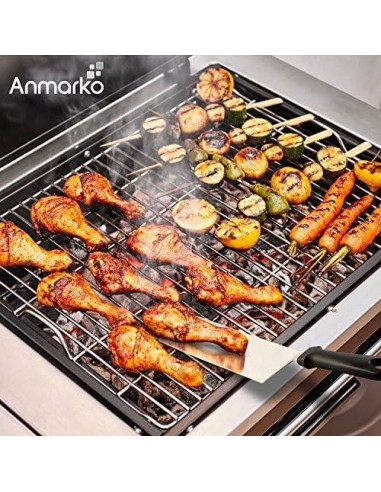 Juego de Espátulas de Acero Inoxidable Anmarko - 3 Piezas