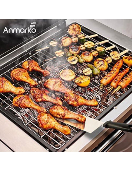 Juego de Espátulas de Acero Inoxidable Anmarko - 3 Piezas Juego de Espátulas de Acero Inoxidable Anmarko - 3 Piezas