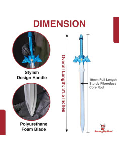 Espada de Espuma Réplicas de Armory 80 cm para Cosplay y LARP 2