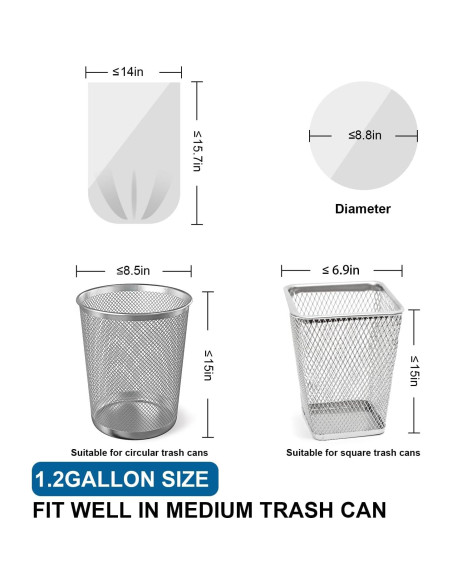 Bolsas de Basura 1.2 Galones T.FORING - 120 Unidades Gruesas Bolsas de Basura 1.2 Galones T.FORING - 120 Unidades Gruesas