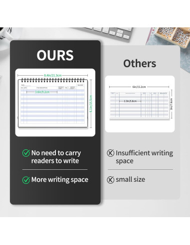 Registro de Cheques Blugool Mediano Negro 106 Páginas