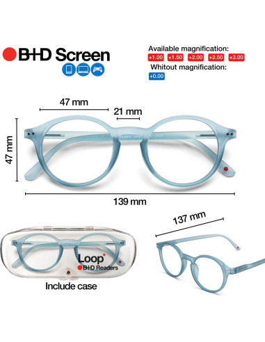 Gafas de lectura B+D con filtro de luz azul UV400 Unisex