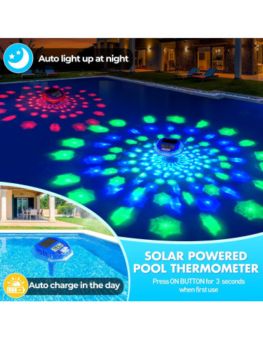 Termómetro Digital de Piscina Solar Pircaath CT910L IP68