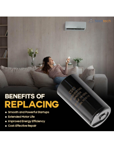 Capacitor de Arranque Seentech CD60 108-130 uF 110-125V