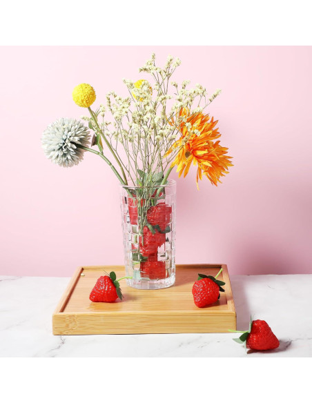 10 Fresas Artificiales de Plástico Hariendny para Decoración 10 Fresas Artificiales de Plástico Hariendny para Decoración