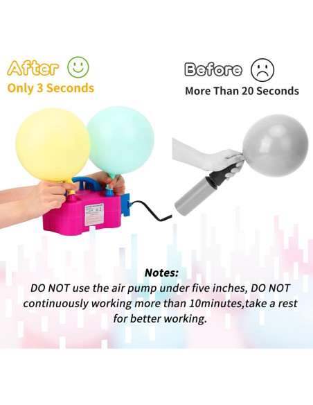 Kit de Arco de Globos RUBFAC 2-en-1 con Bomba Eléctrica 2.2m Kit de Arco de Globos RUBFAC 2-en-1 con Bomba Eléctrica 2.2m