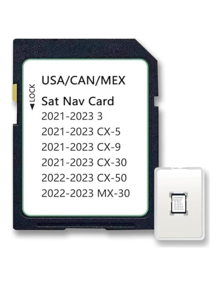 Tarjeta SD de Navegación Mazda 2021-2023 - Mapas USA, CAN, MEX Tarjeta SD de Navegación Mazda 2021-2023 - Mapas USA, CAN, MEX