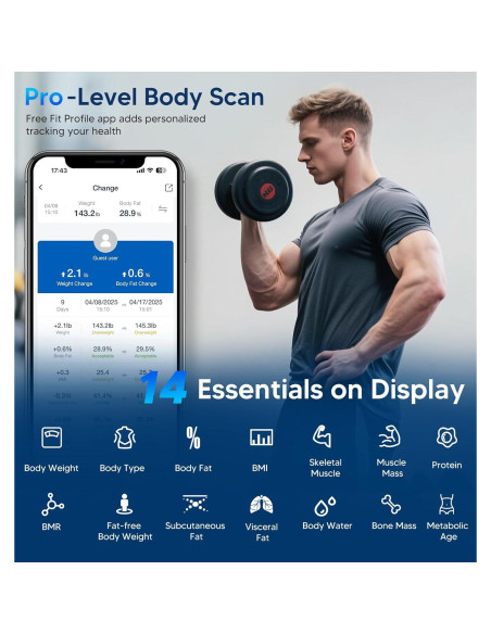 Báscula Inteligente GE CS20F para Peso Corporal 181 kg Bluetooth Báscula Inteligente GE CS20F para Peso Corporal 181 kg Bluetooth