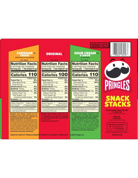 Pringles Snacks Crujientes Variados 19.3oz - 3 Sabores Pringles Snacks Crujientes Variados 19.3oz - 3 Sabores
