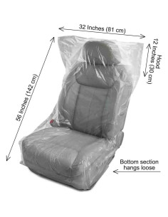 100 Fundas de Asiento Desechables JESUNK Universales 145x80cm 2