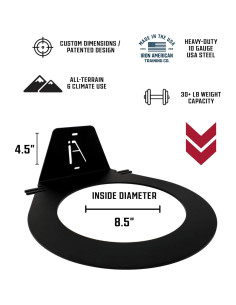 Estante de Pared para Balones de Medicina IRON AMERICAN 21.6 cm 2