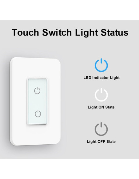 Interruptor Doble Inteligente Nexete, Control Remoto por Voz, Blanco Interruptor Doble Inteligente Nexete, Control Remoto por Voz, Blanco