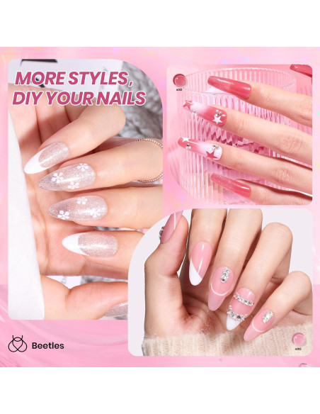 Set de Esmalte de Uñas Gel Beetles Rosa Nude 20 Colores 25PCS Set de Esmalte de Uñas Gel Beetles Rosa Nude 20 Colores 25PCS