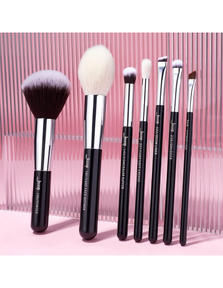 Conjunto de Pinceles de Maquillaje Jessup 25 Piezas Pelo Natural-Sintético Conjunto de Pinceles de Maquillaje Jessup 25 Piezas Pelo Natural-Sintético