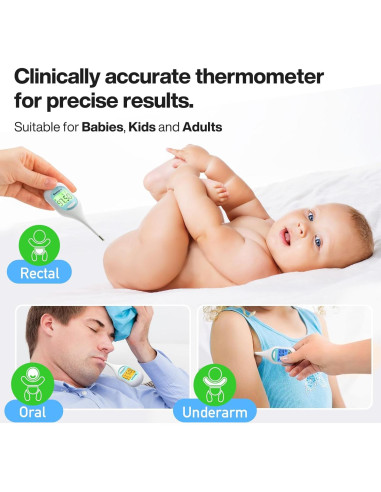 Termómetro Basal Digital Boncare 9 Segundos - Oral y Rectal