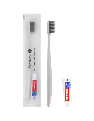 Cepillos de Dientes Desechables Xuezoioy con Pasta - Paquete de 30