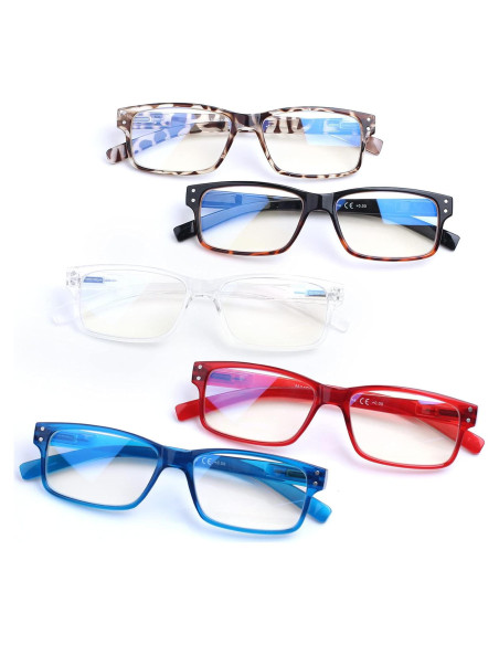 5 Pares de Gafas de Lectura Norperwis con Filtro Luz Azul 1.75 5 Pares de Gafas de Lectura Norperwis con Filtro Luz Azul 1.75
