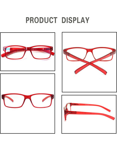 5 Pares de Gafas de Lectura Norperwis con Filtro Luz Azul 1.75